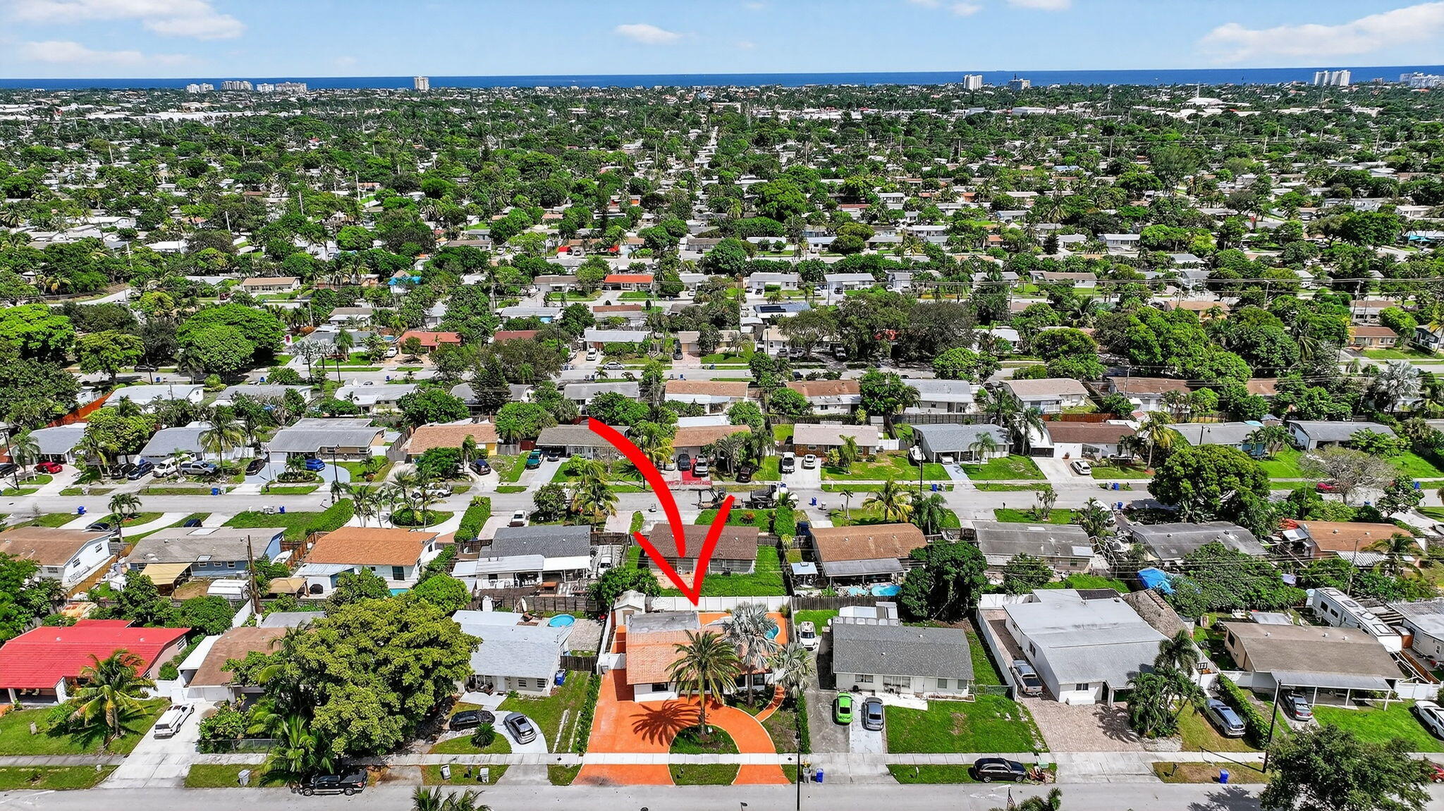 2840 Northeast 7th Terrace Pompano Beach, FL 33064 - Photo 39 of 42 an aerial view of a city