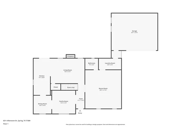 $399,900 | 6211 Allentown Drive, Spring, TX 77389