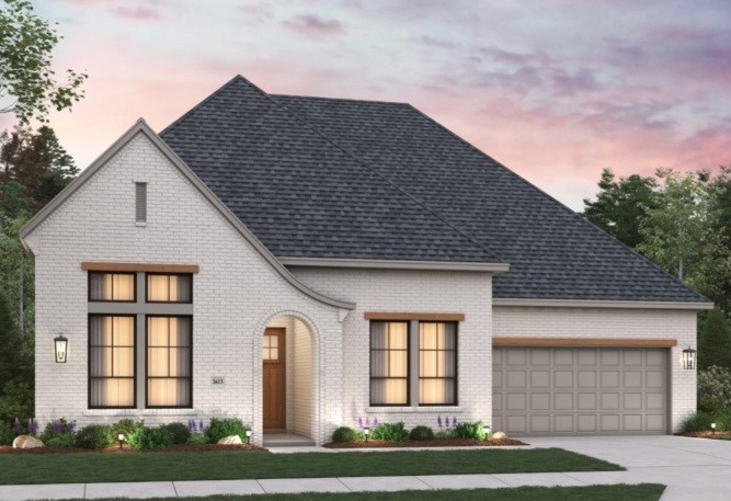 a front view of a house