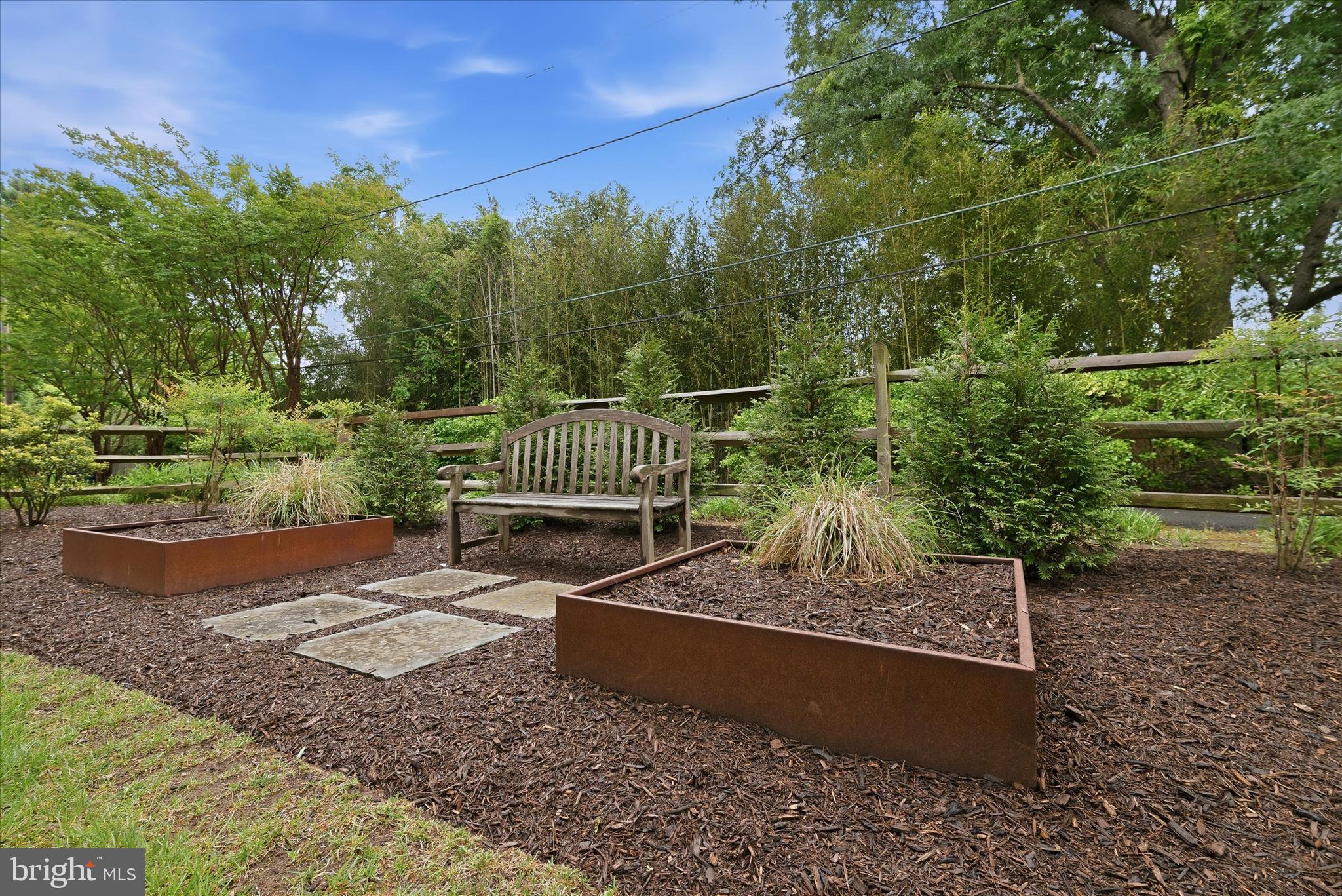 3824 Military Road Arlington, VA 22207 - Photo 44 of 54 a view of a bench with wooden fence