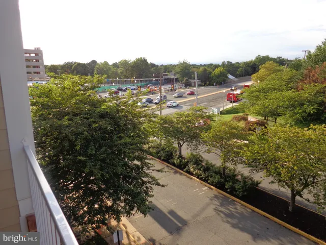 a view of city from balcony