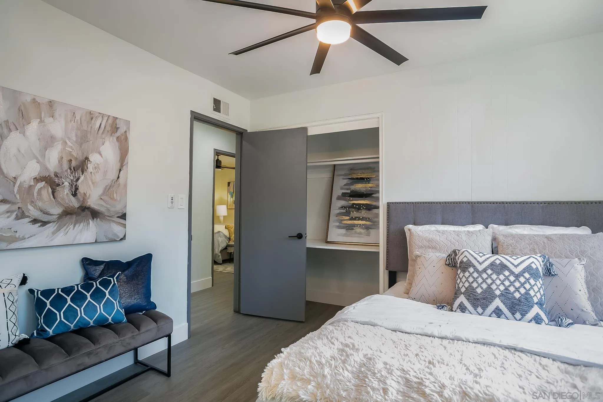 12221 Witt Road Poway, CA 92064 - Photo 12 of 30 a bedroom with a bed and a couch