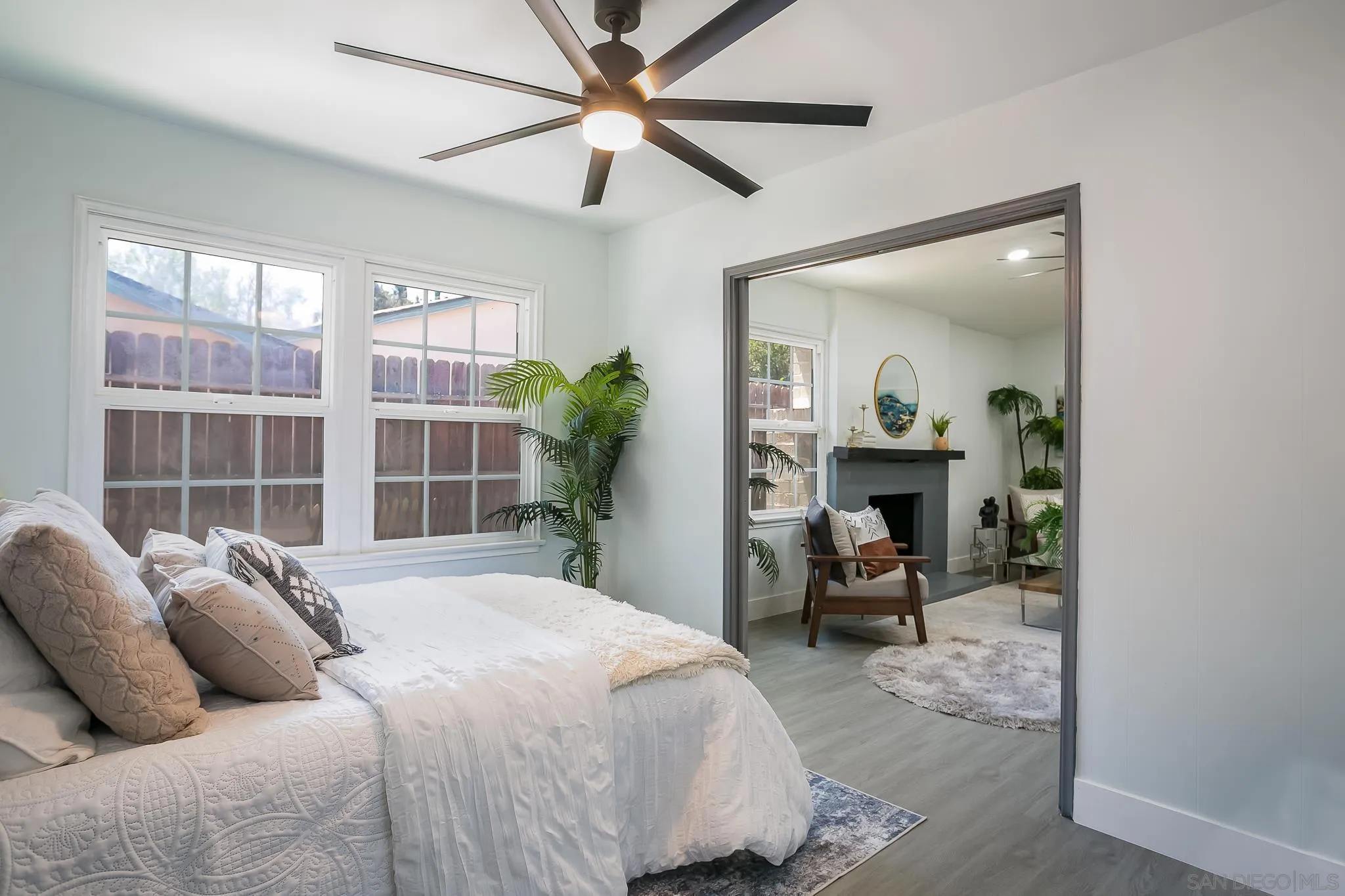 12221 Witt Road Poway, CA 92064 - Photo 13 of 30 a bedroom with a bed and a large window