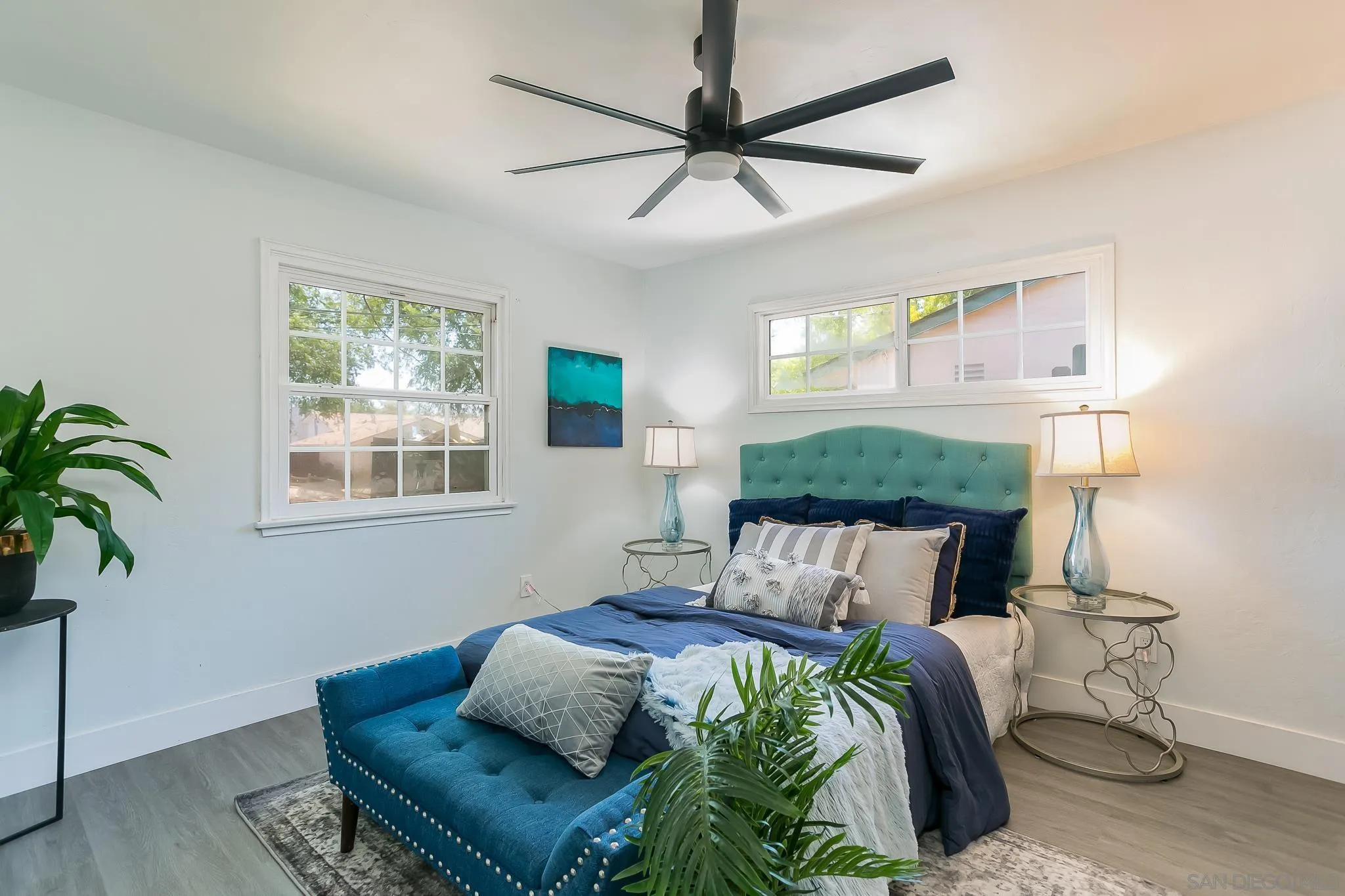 12221 Witt Road Poway, CA 92064 - Photo 15 of 30 a bedroom with a bed window and couch