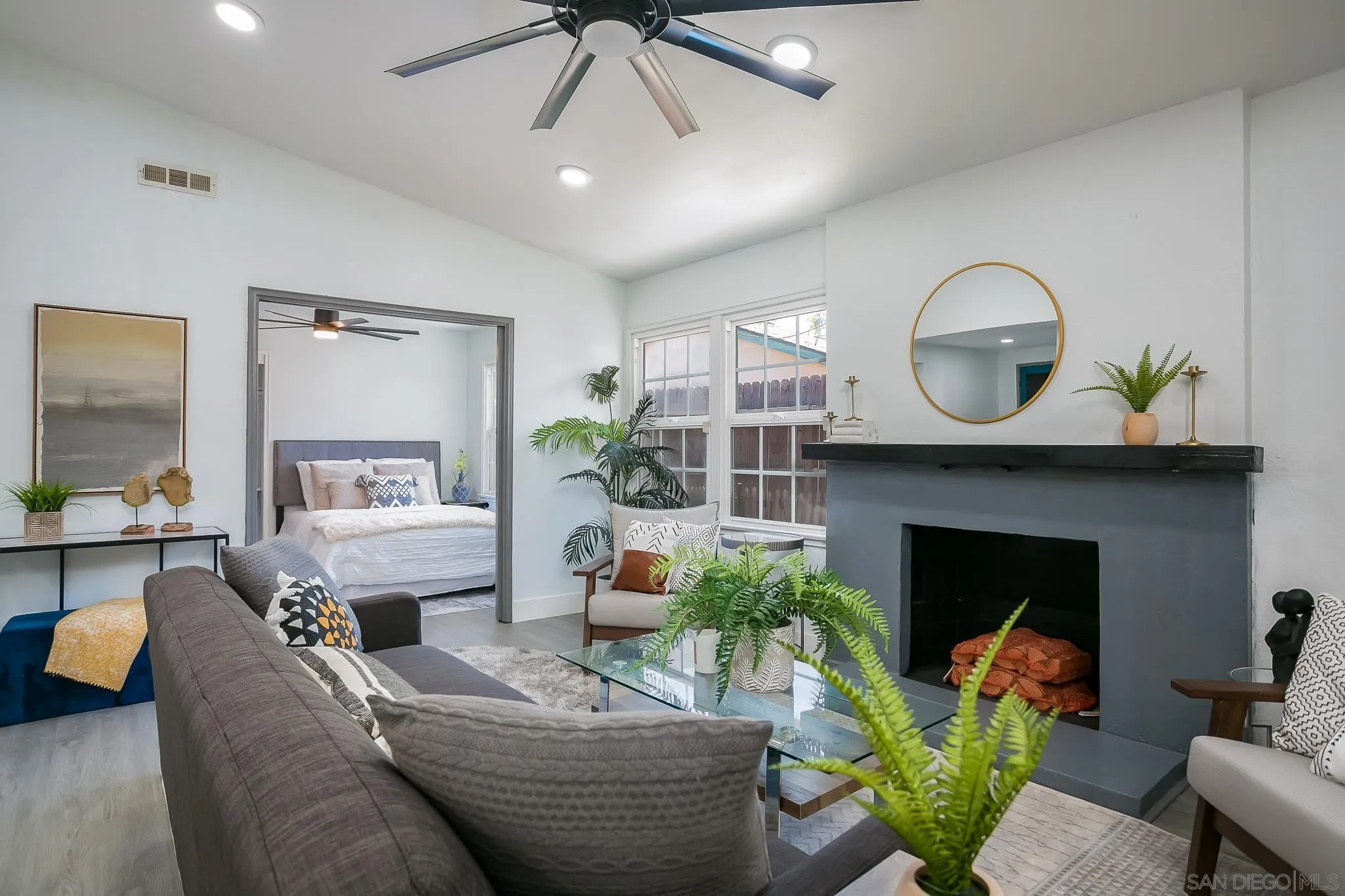 12221 Witt Road Poway, CA 92064 - Photo 7 of 30 a living room with furniture and a fireplace