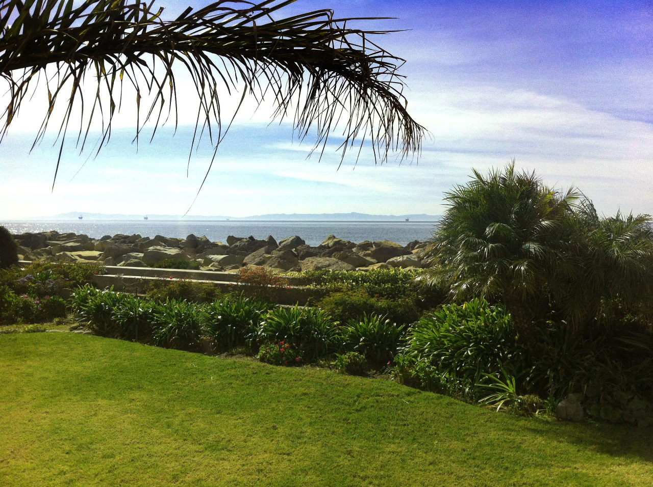 875 Sand Point Road Carpinteria, CA 93013 - Photo 11 of 12 a view of a yard and mountain