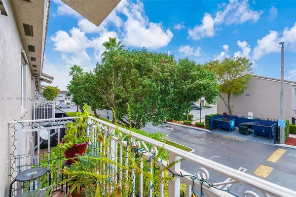 a street view with sitting space
