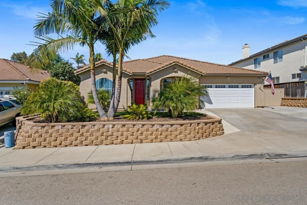 1253 Sunset Heights Road Escondido, CA 92026 - Photo 3 of 30 front view of a house with a street