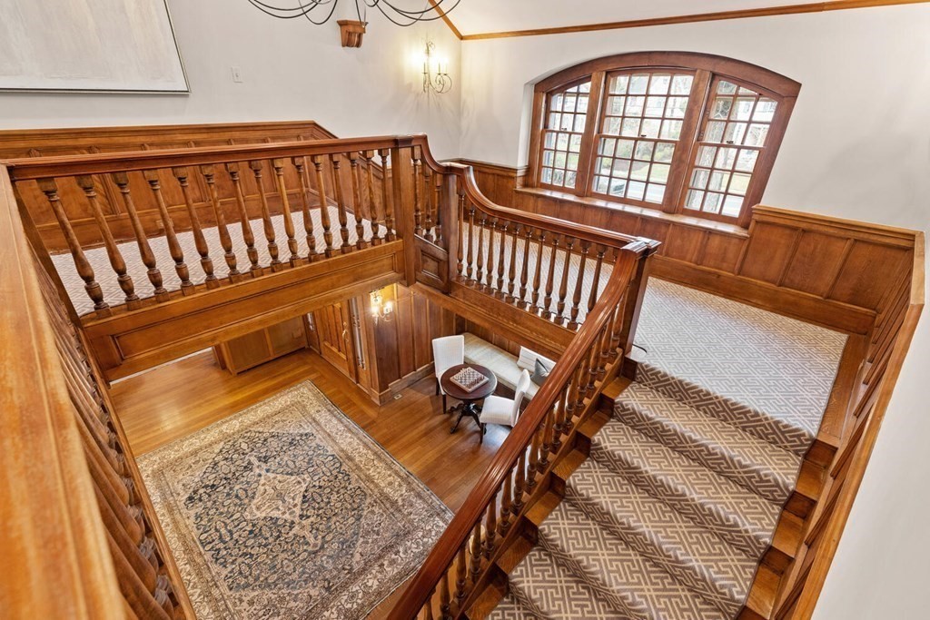 32 Everett Avenue Winchester, MA 01890 - Photo 23 of 42 a view of staircase with a rug