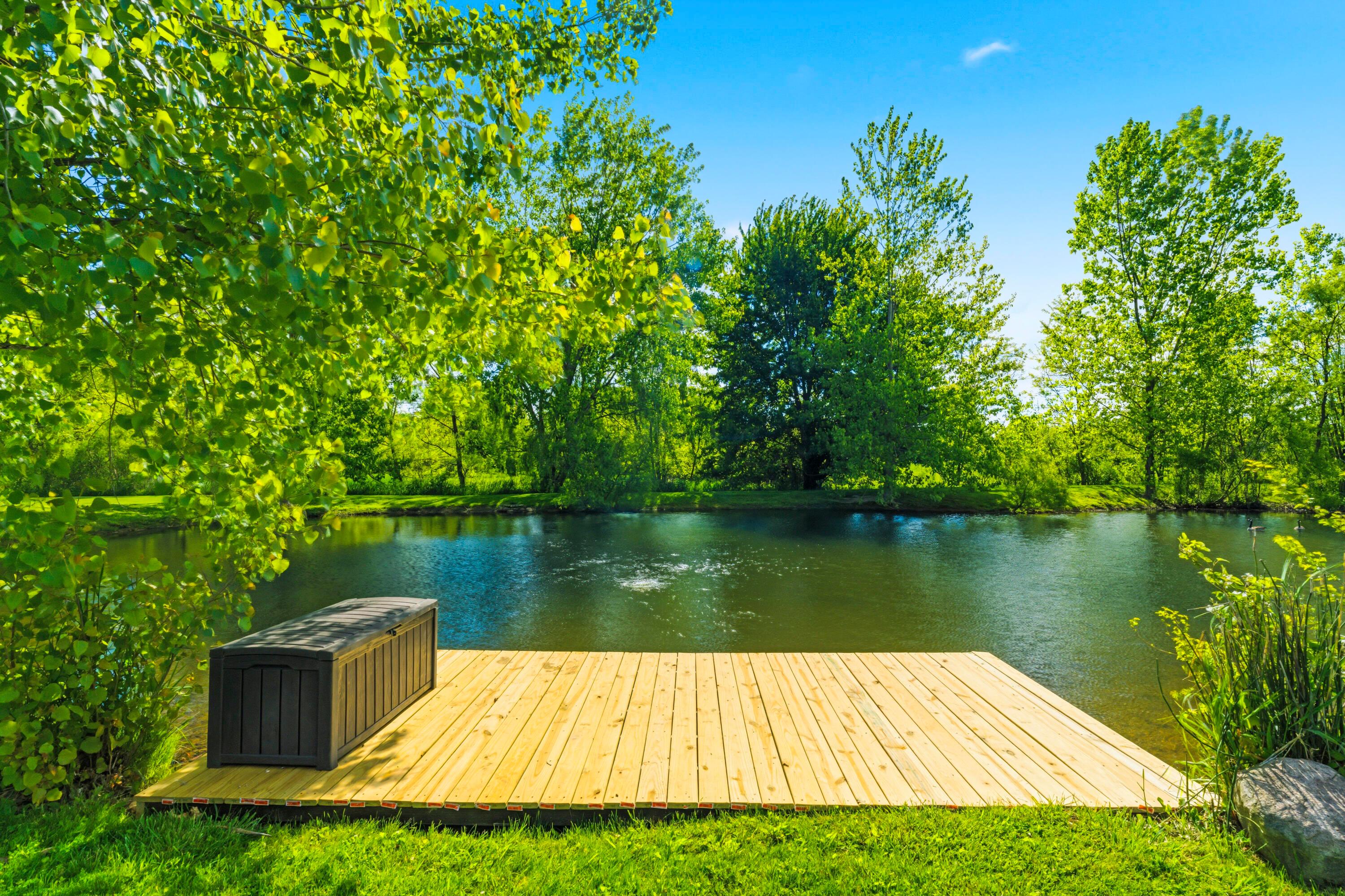 8507 Benner Road Johnstown, OH 43031 - Photo 53 of 69 The pond has a NEW dock, perfect for sitting and fishing! Bass, Bluegill, Catfish & Carp!