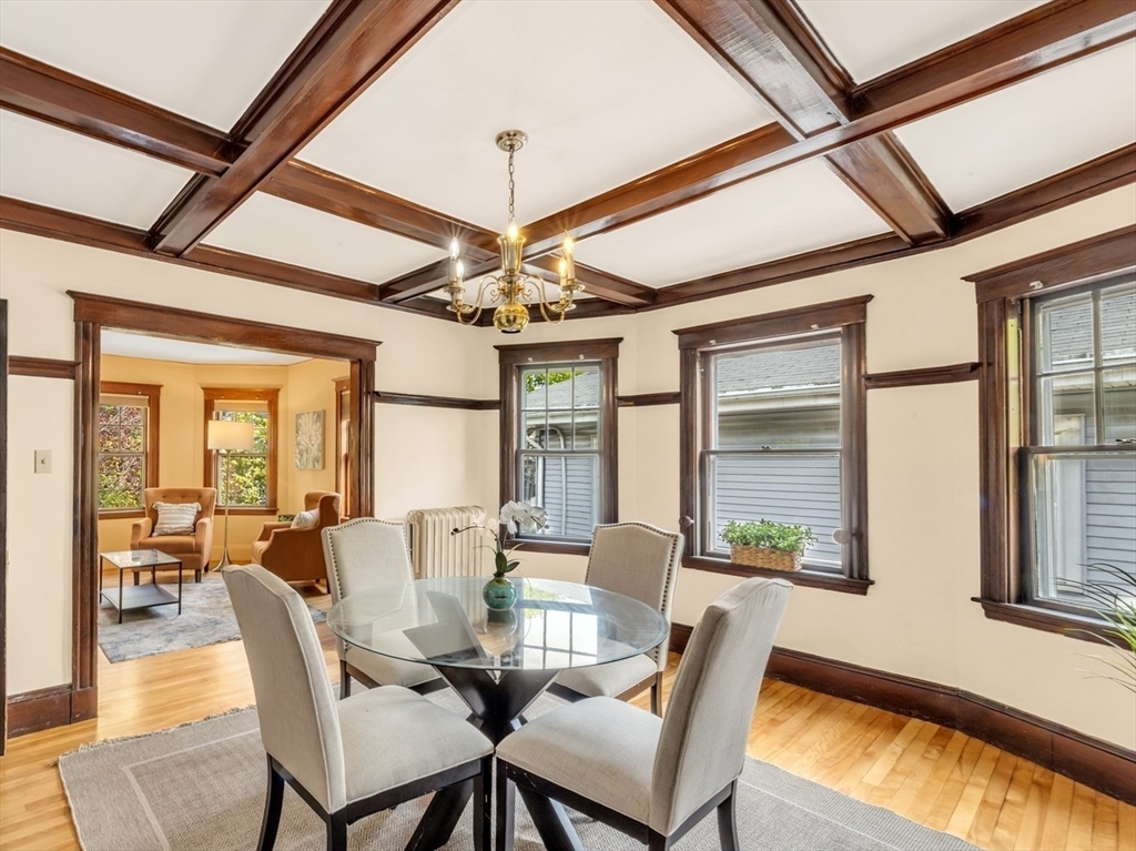 115 Sumner Road Brookline, MA 02445 - Photo 7 of 25 a view of a dining room with furniture window and outside view