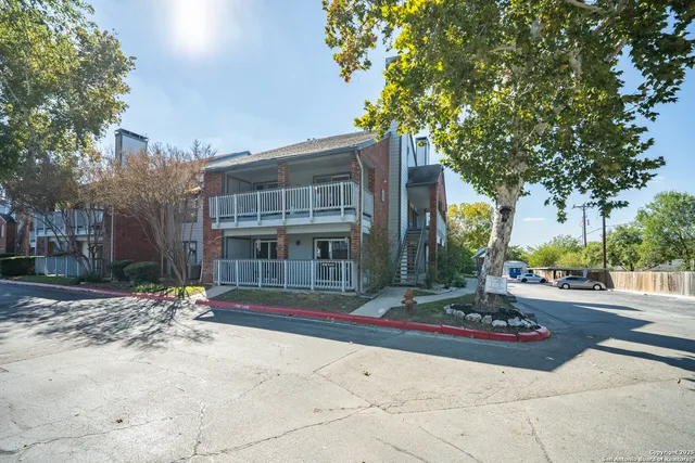 a front view of a building