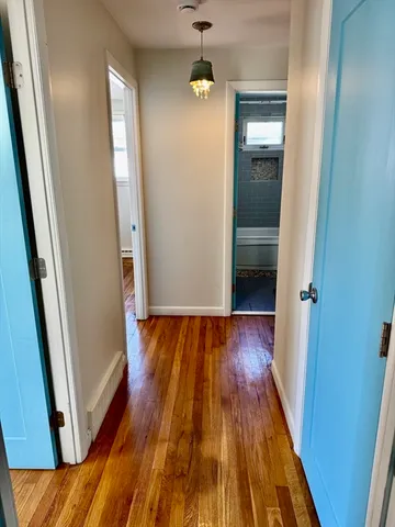 wooden floor in a gallery