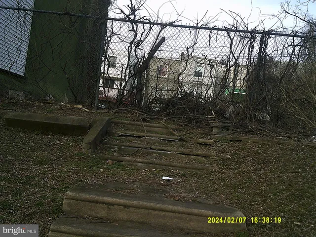 a view of backyard with green space