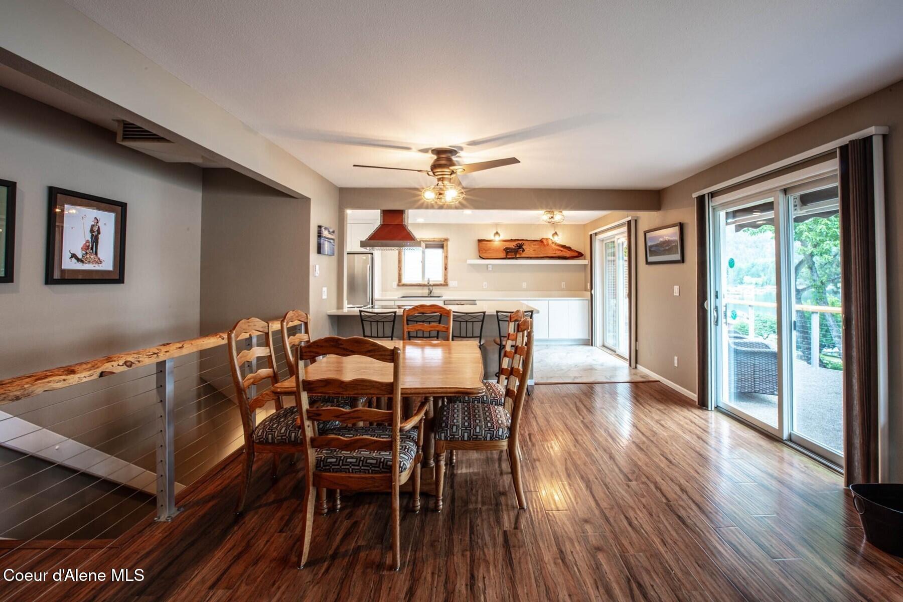 419 Campbell Point Road Laclede, ID 83841 - Photo 10 of 64 Dining Room Open to Kitchen