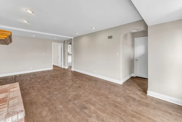 a view of an empty room