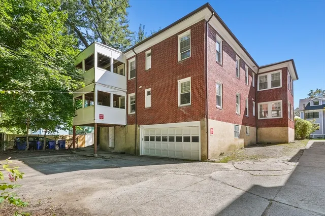 a front view of a building