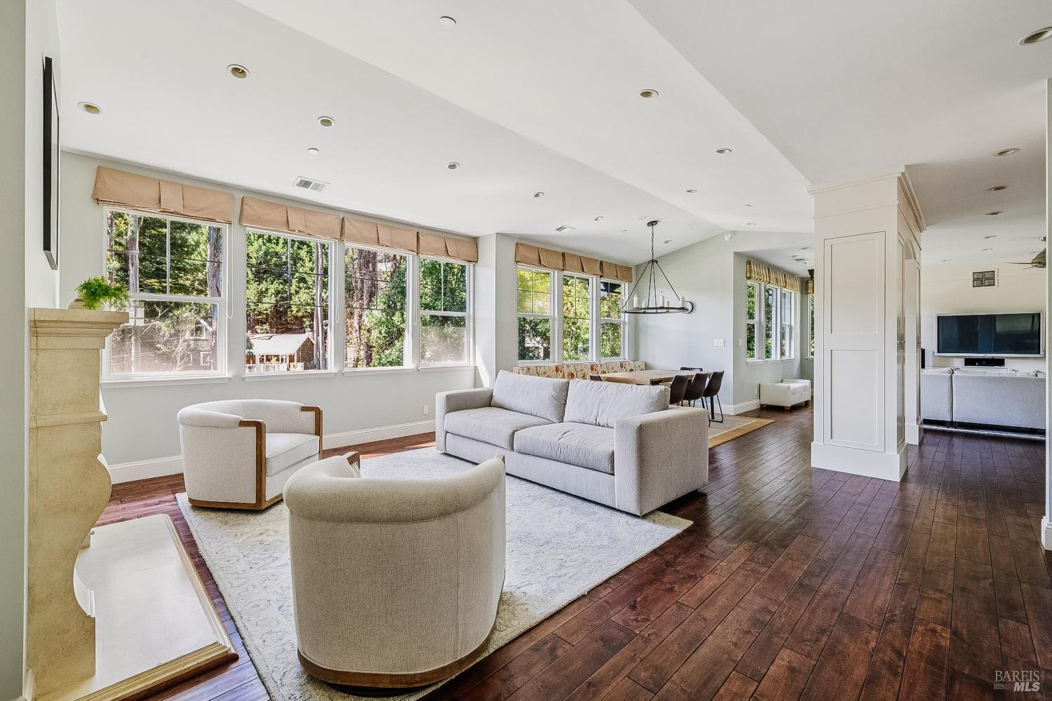 529 Alta Way Mill Valley, CA 94941 - Photo 3 of 58 a living room with furniture and a large window