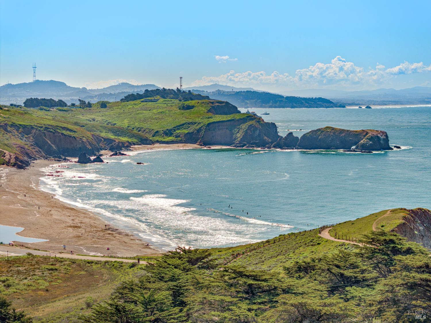 529 Alta Way Mill Valley, CA 94941 - Photo 48 of 58 a view of a lake with a mountain