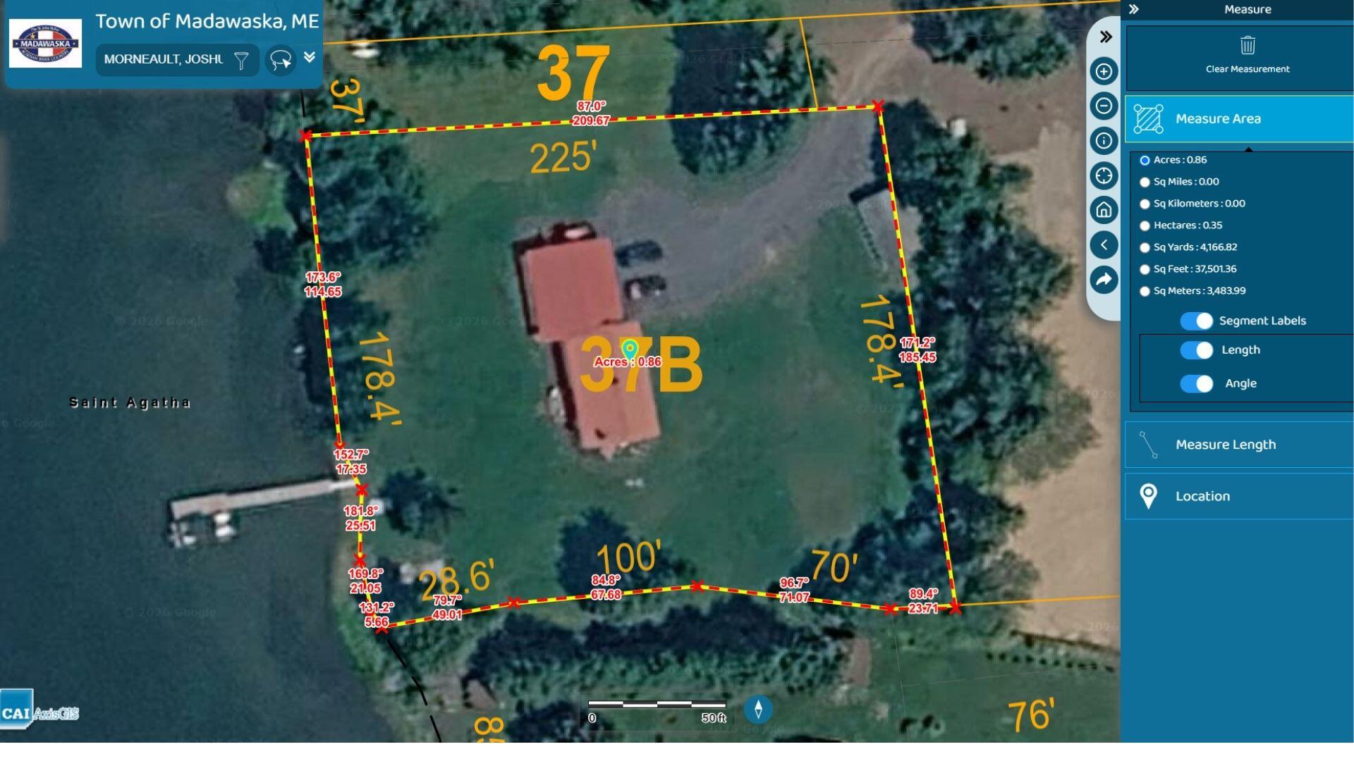 792 Beaulieu Road, Unit LOT 54 Madawaska, ME 04773 - Photo 10 of 59 Overhead acreage