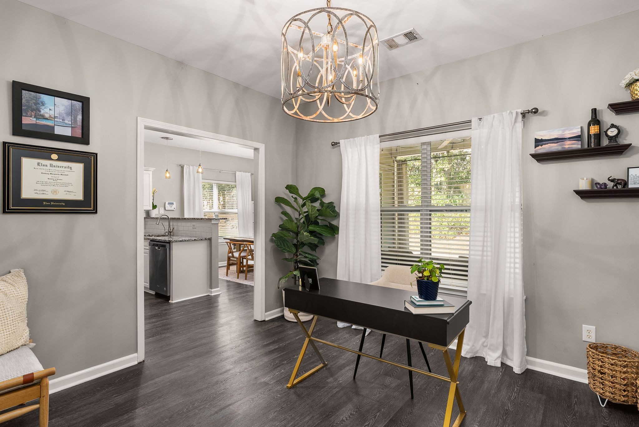 386 Normandy Circle Nashville, TN 37209 - Photo 8 of 30 a view of a dining room with furniture window and wooden floor