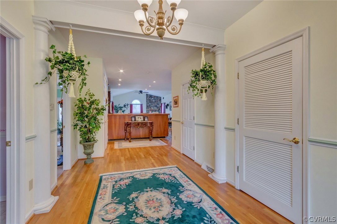 717 Landover Road Troy, VA 22974 - Photo 8 of 48 a view of a hallway to a livingroom with furniture