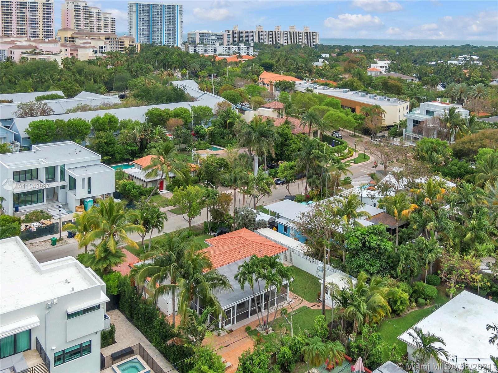 774 Fernwood Road Key Biscayne, FL 33149 - Photo 18 of 36 an aerial view of residential houses with outdoor space and street view