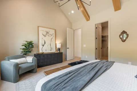 a bathroom with a double vanity sink and a bathtub