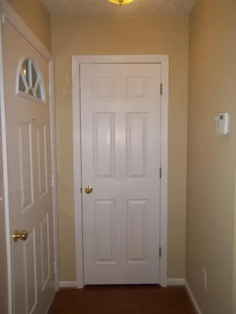 a view of front door