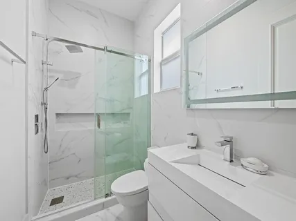 a house view with a garden space