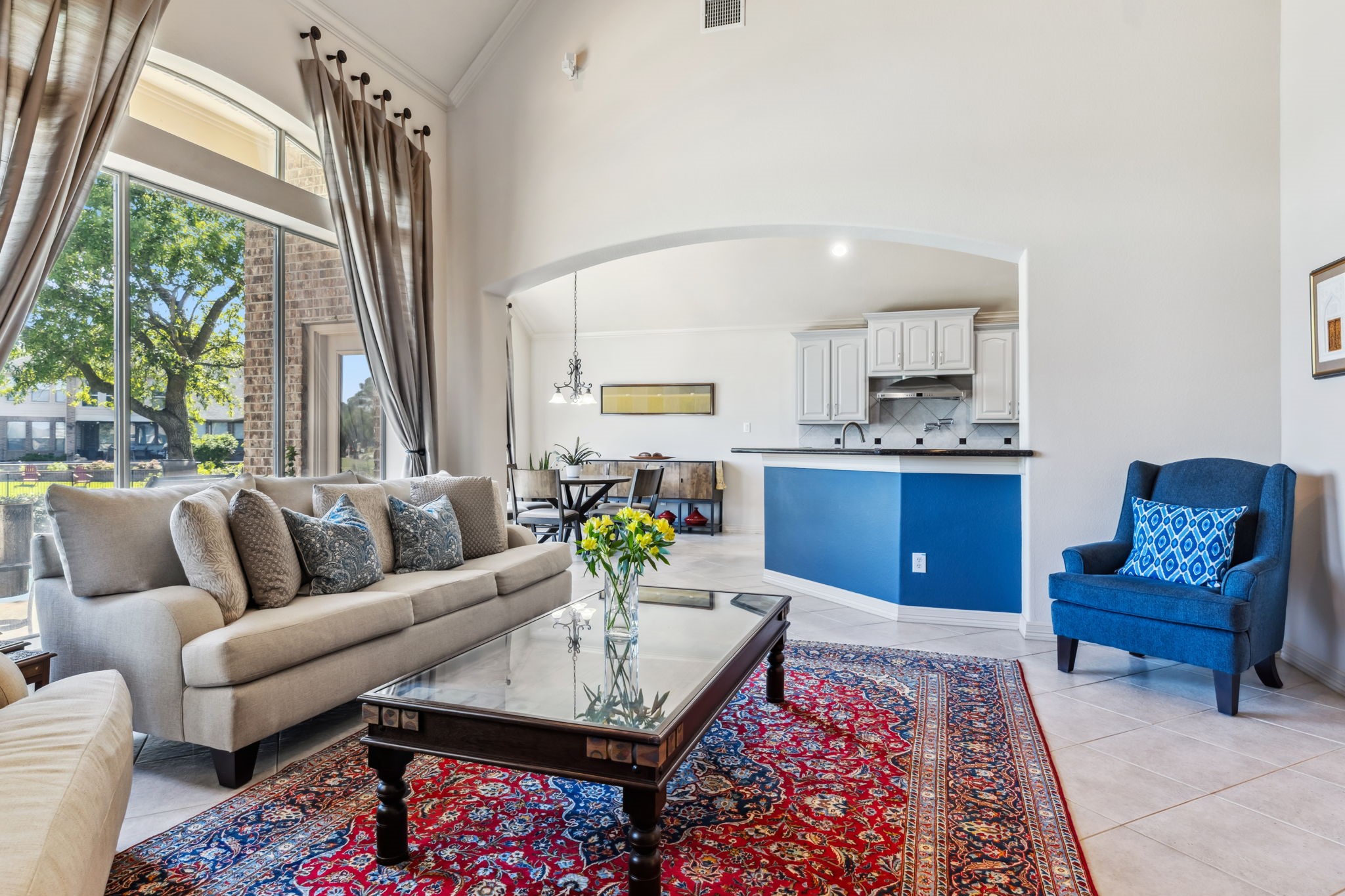 8411 Middle Canyon Road Katy, TX 77494 - Photo 19 of 49 a living room with furniture and a large window