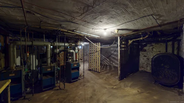 a view of a storage room