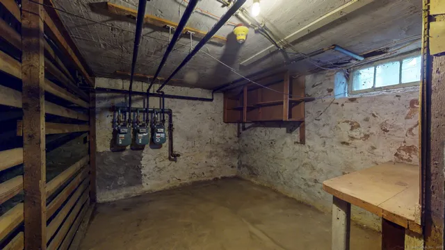 a view of storage and utility room