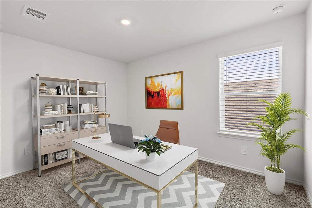 3416 Rendezvous Way Sherman, TX 75090 - Photo 20 of 24 a workspace with furniture and a potted plant