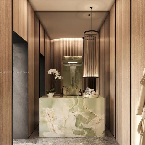 a bathroom with a sink