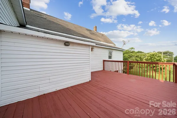 a view of a house with a deck