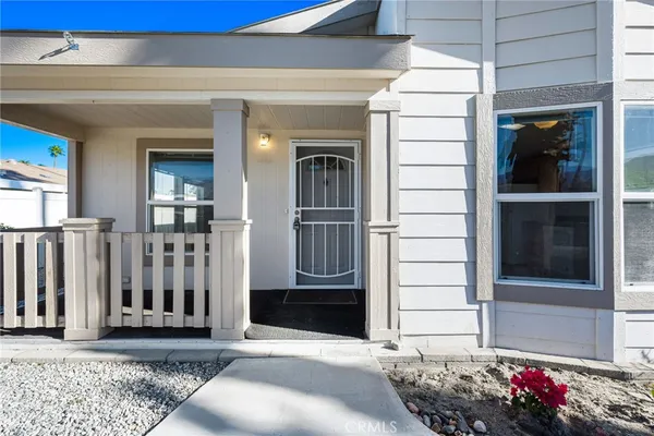 a view of front door of house