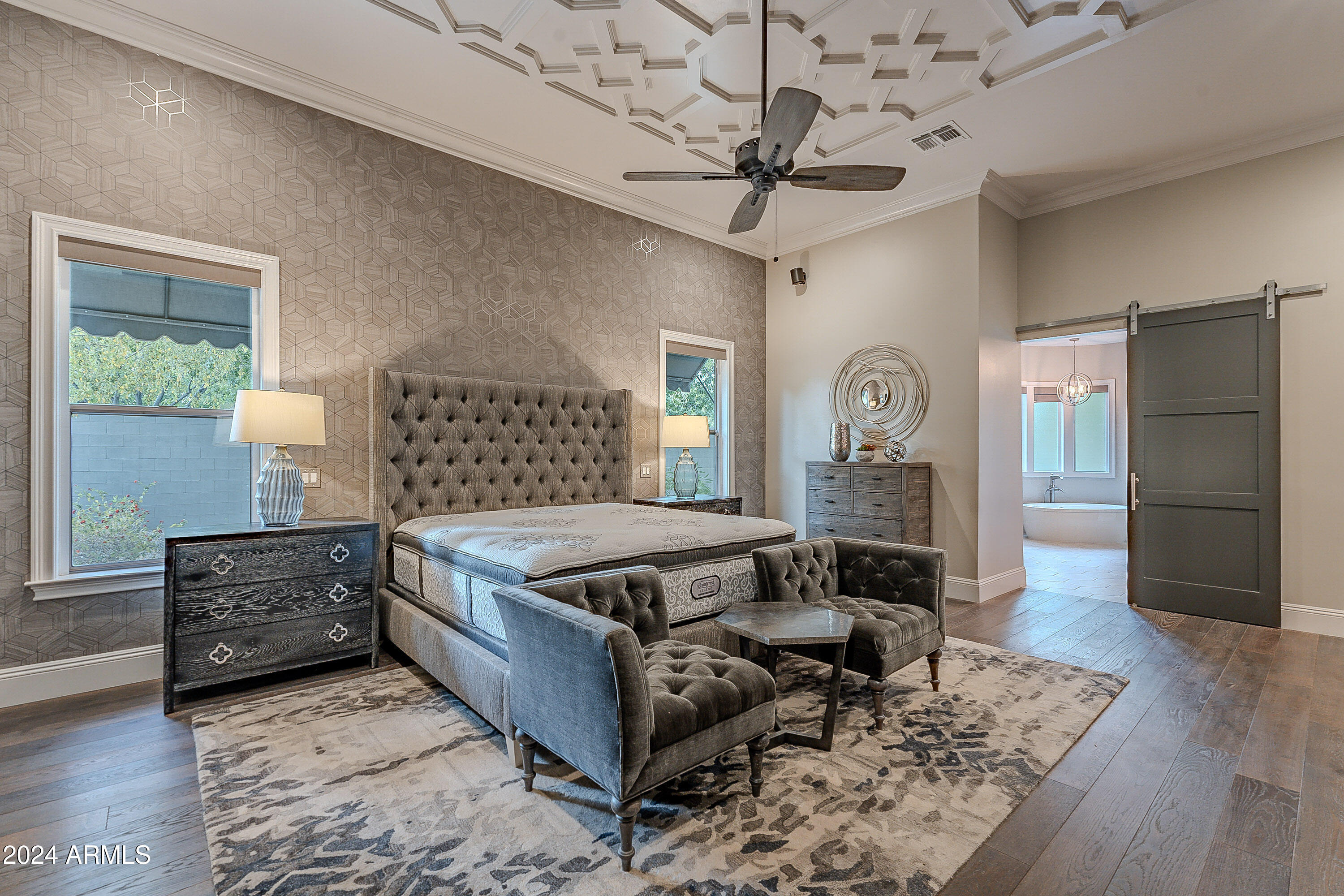 2911 East Morrison Ranch Parkway Gilbert, AZ 85296 - Photo 25 of 117 a living room with furniture and a wooden floor