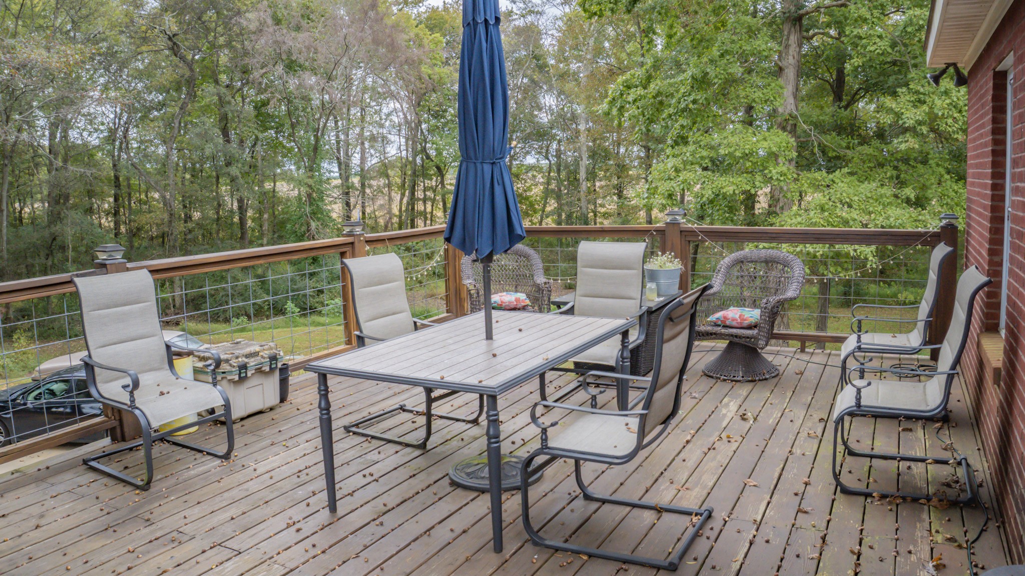 979 State Line Road Five Points, TN 38457 - Photo 6 of 23 a view of a balcony with wooden floor and outdoor seating