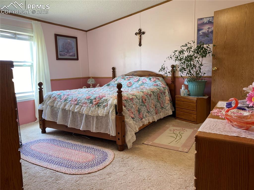 3955 South Meridian Road Colorado Springs, CO 80929 - Photo 11 of 39 a bedroom with a bed and a potted plant on the dresser