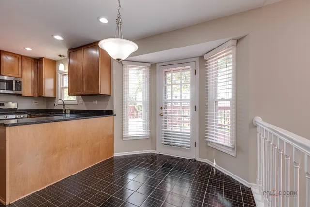 a view of kitchen and window