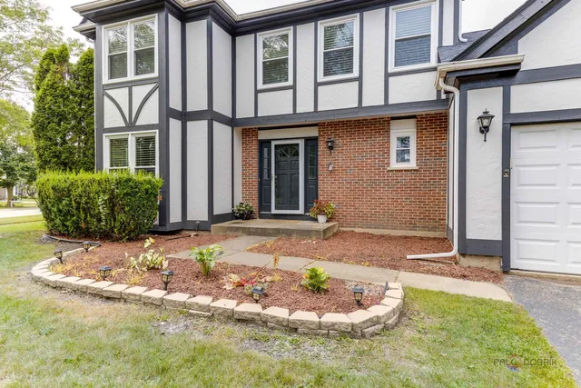 a front view of a house