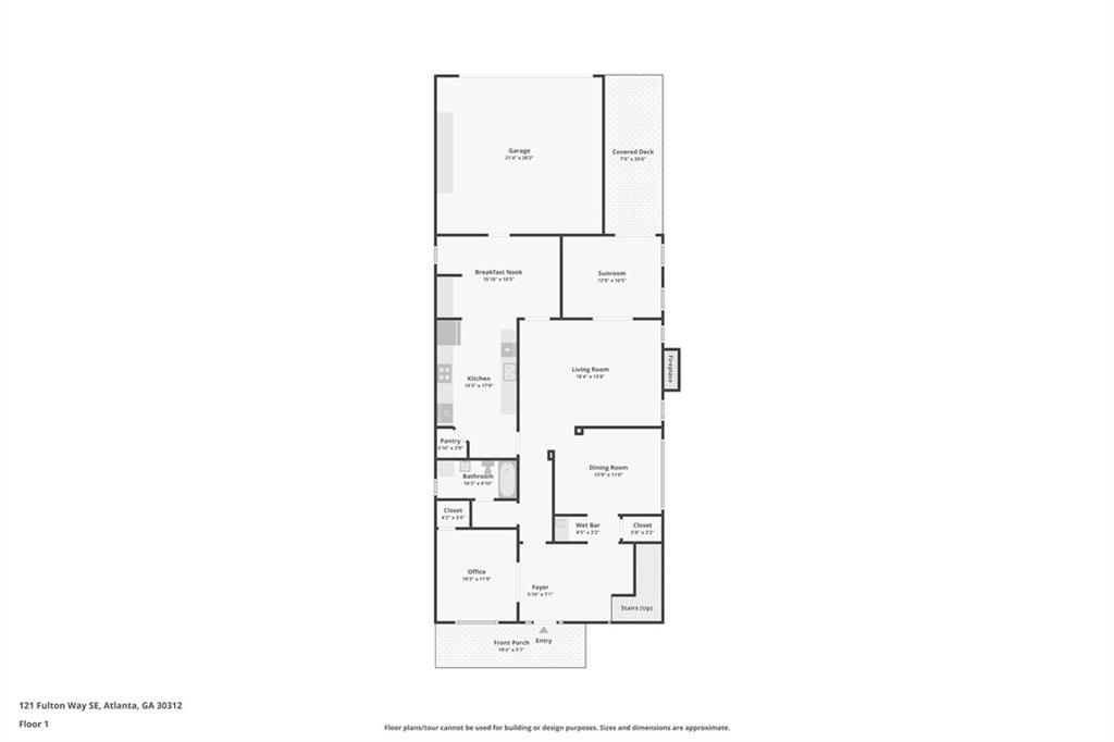 121 Fulton Way Southeast Atlanta, GA 30312 - Photo 37 of 37 a picture of a floor plan