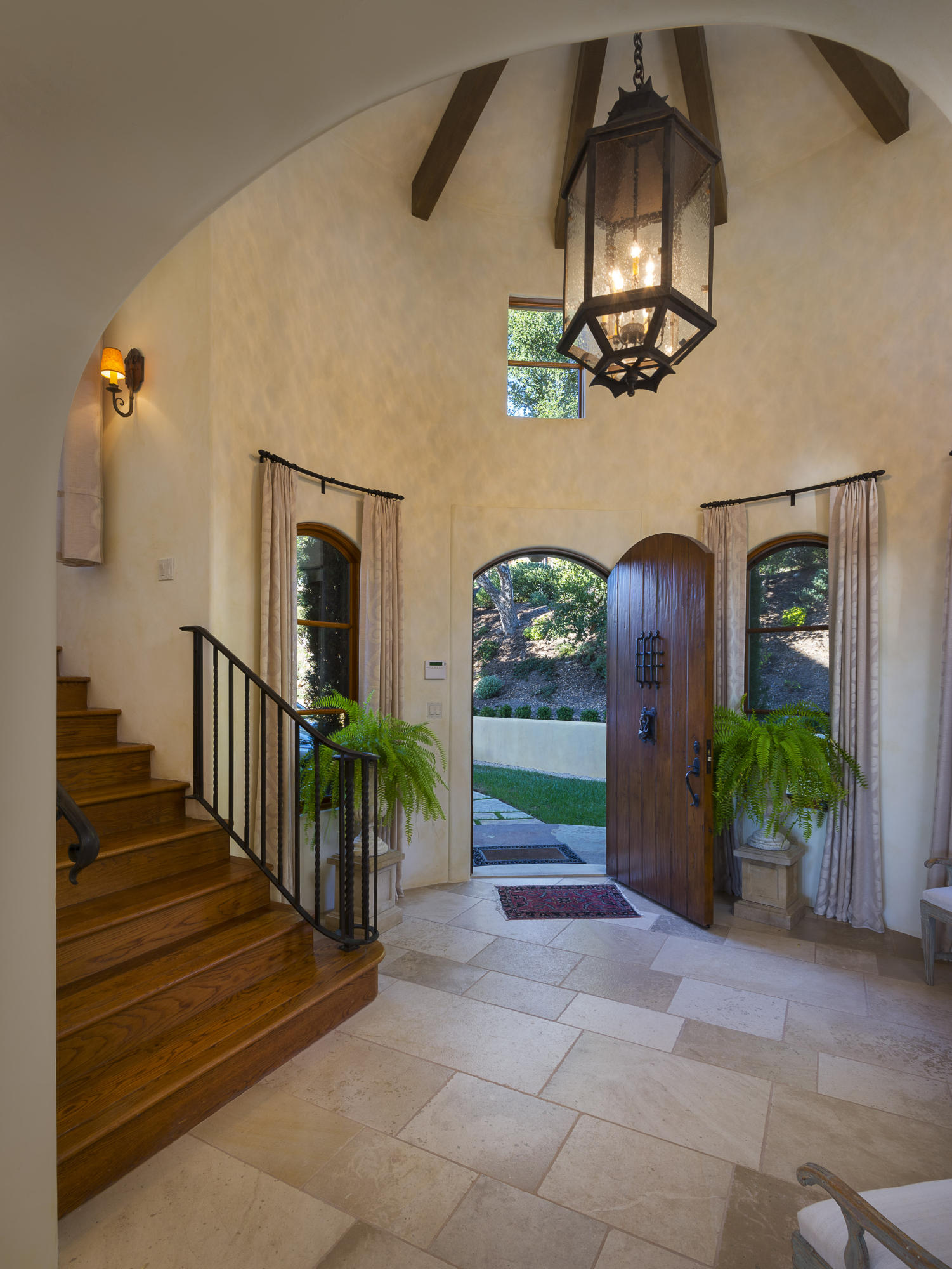 1733 Mission Ridge Road Santa Barbara, CA 93103 - Photo 3 of 18 a view of entryway and hall with wooden floor
