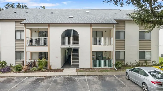 a front view of a building