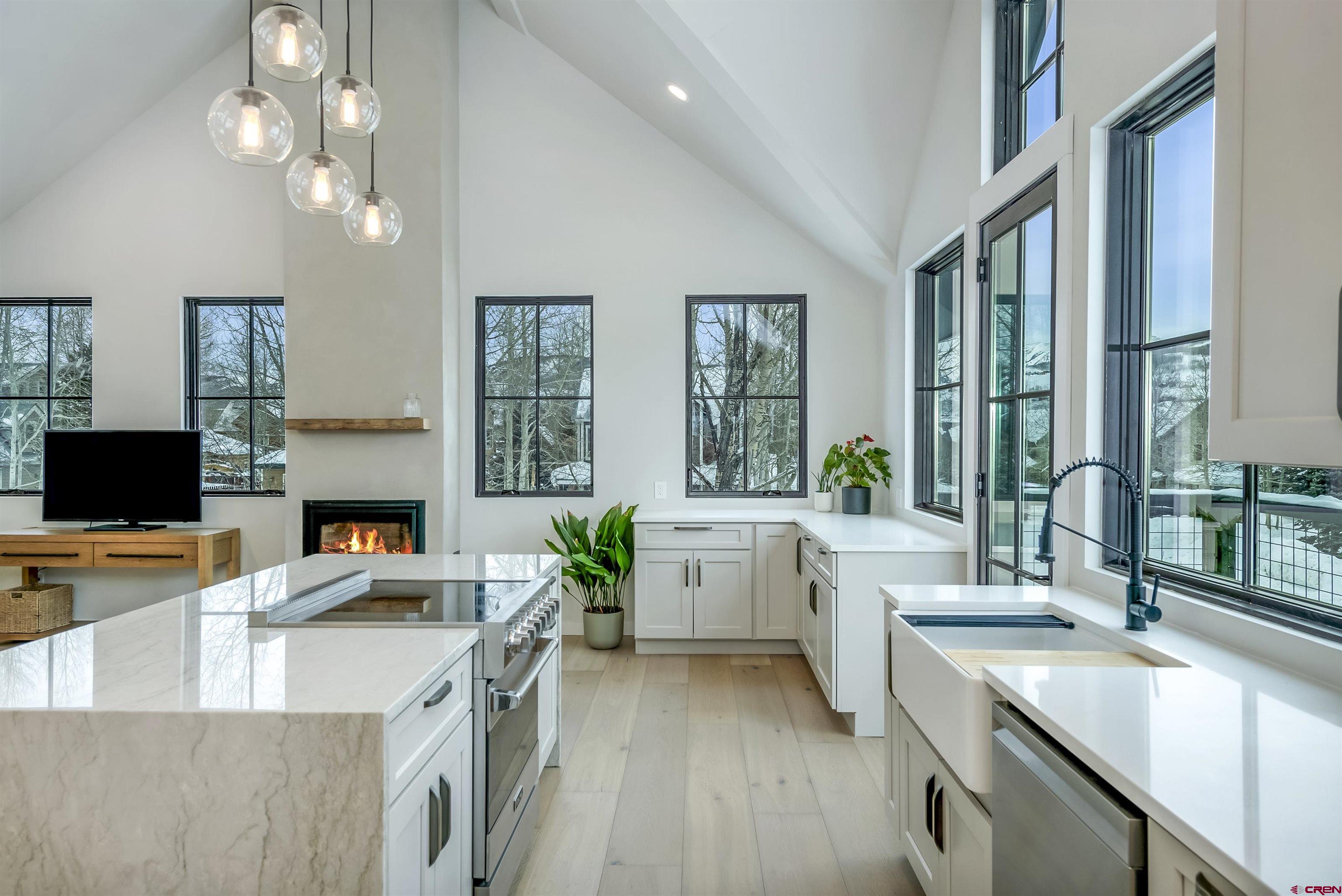 705 9th Street Crested Butte, CO 81224 - Photo 34 of 44 a large white kitchen with a large window