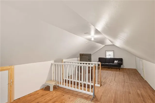 a view of livingroom with furniture and wooden floor