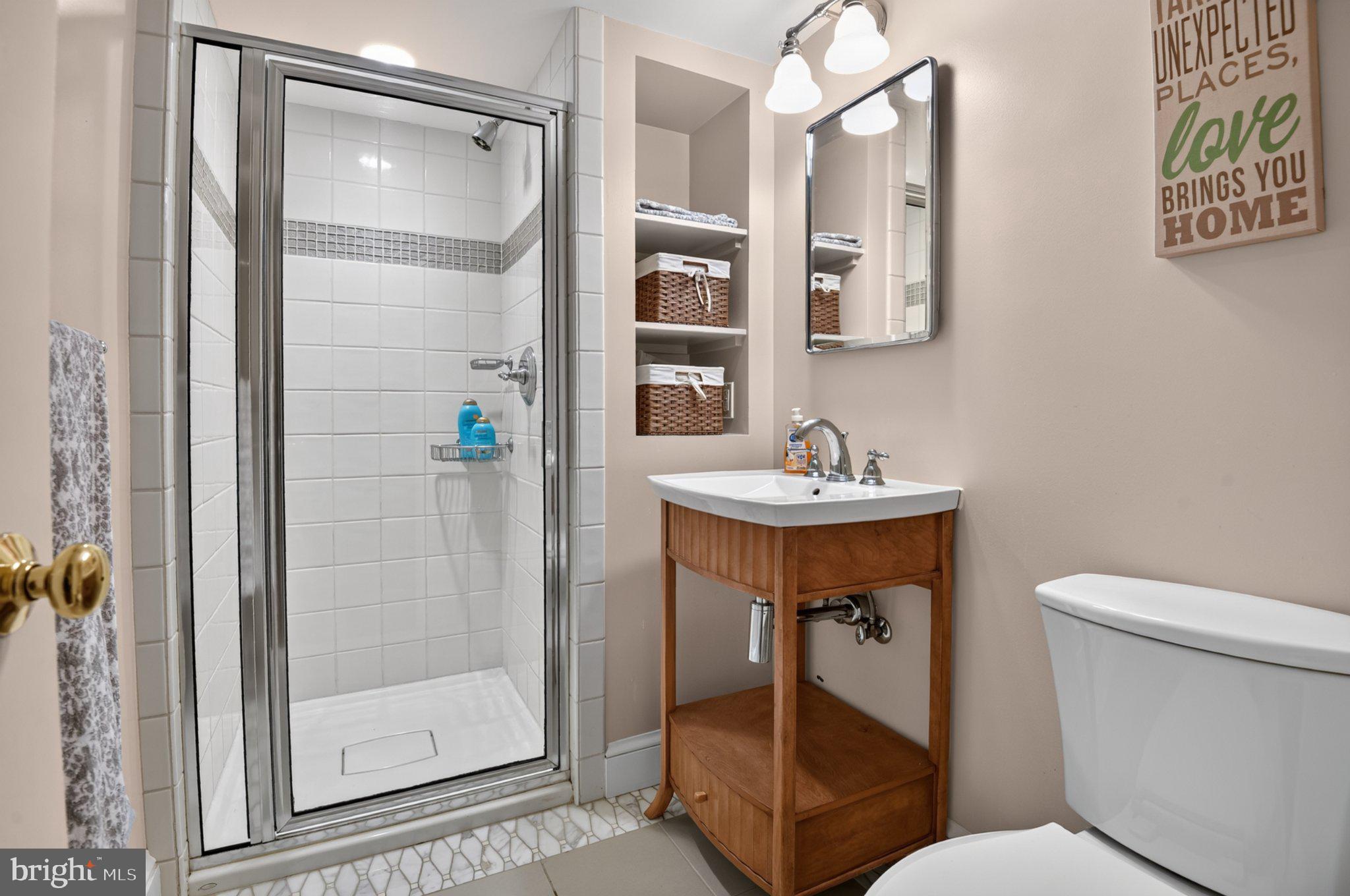 5305 Ridgefield Road Bethesda, MD 20816 - Photo 38 of 43 Lower Level Bath with Stall Shower