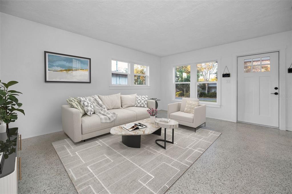 6216 Central Avenue New Port Richey, FL 34653 - Photo 4 of 78 Living Room - Virtually Staged