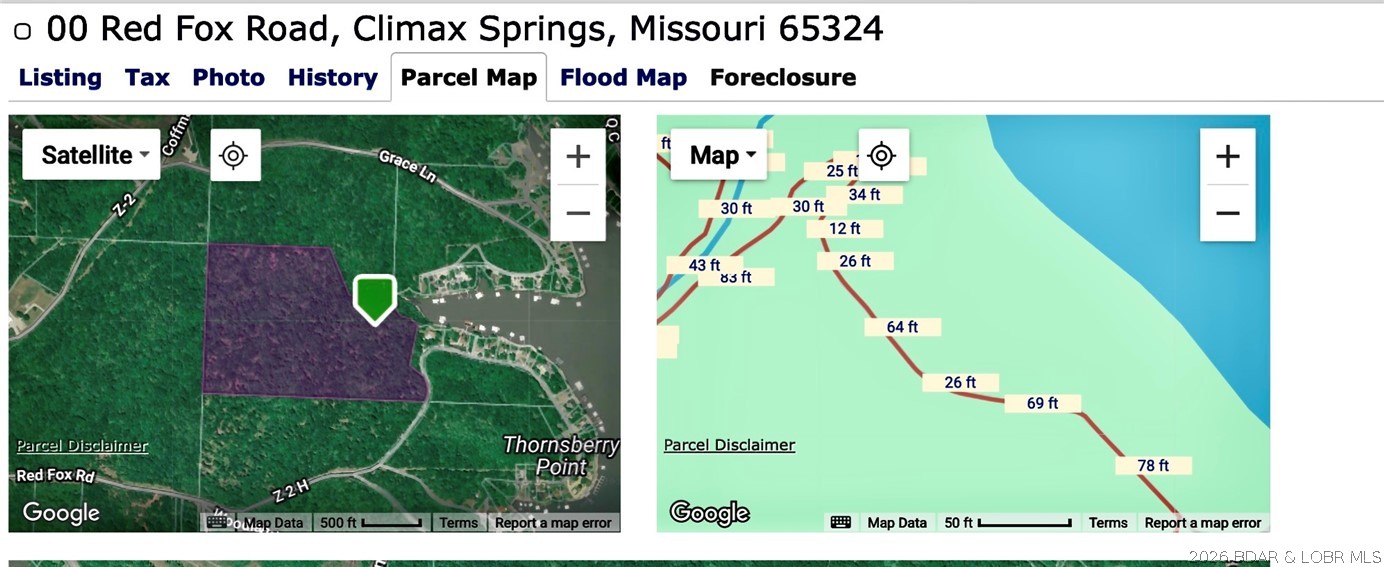 0 Red Fox Road Climax Springs, MO 65324 - Photo 13 of 36 Shoreline plat map
